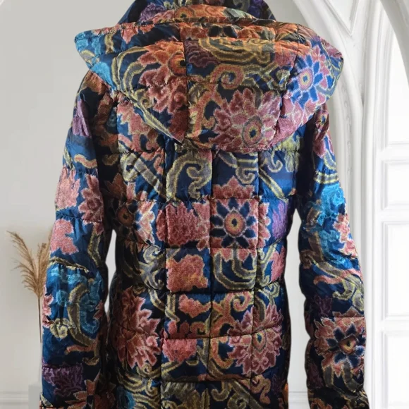 Burton Ak Multicolor Floral Puffer Jacket - Picture 2 of 6